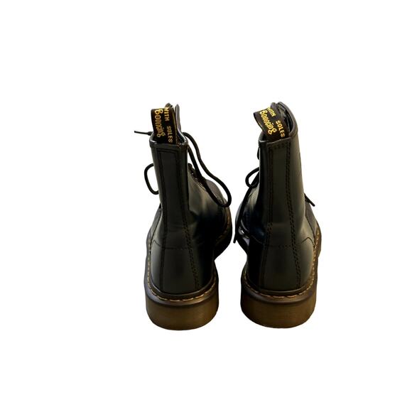 Dr. Martens Men\'s Combat Lace Up Boots Navy 1460 Smooth Leather, Size 5, EUC